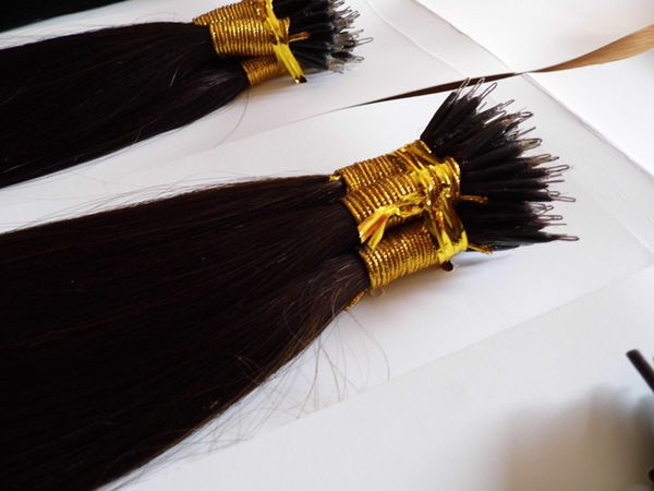 

ЧУДО 100 бусин + 100 г 18 "/ 20" человеческие наращивание волос MICRO NANO RINGS REMY
