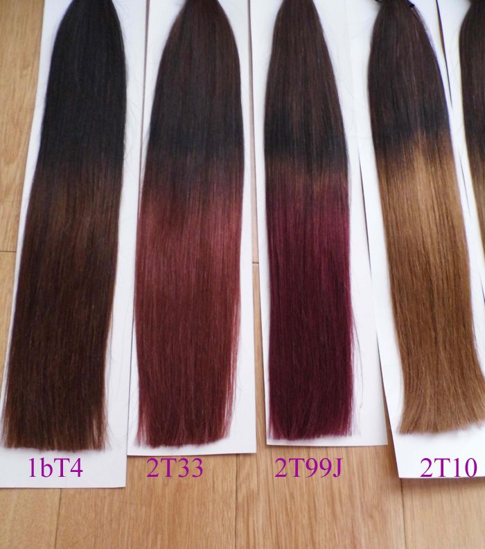 Miracle Stock 1bt14 Stick I Tip Remy Hair Ombre Two Tone T Color