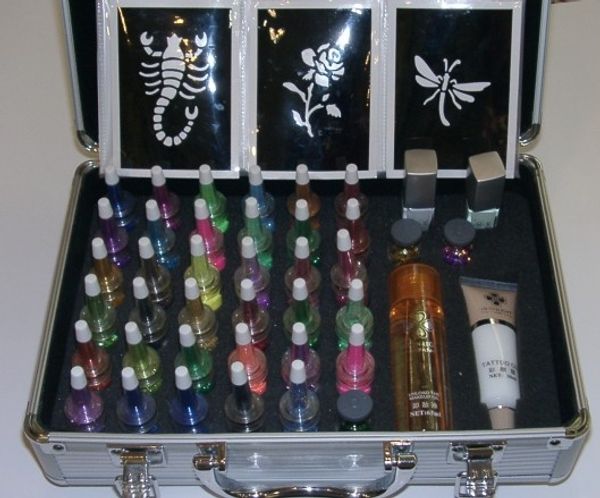 

Оптовая продажа-блеск татуировки комплект про боди-арт Люкс татуировки комплект