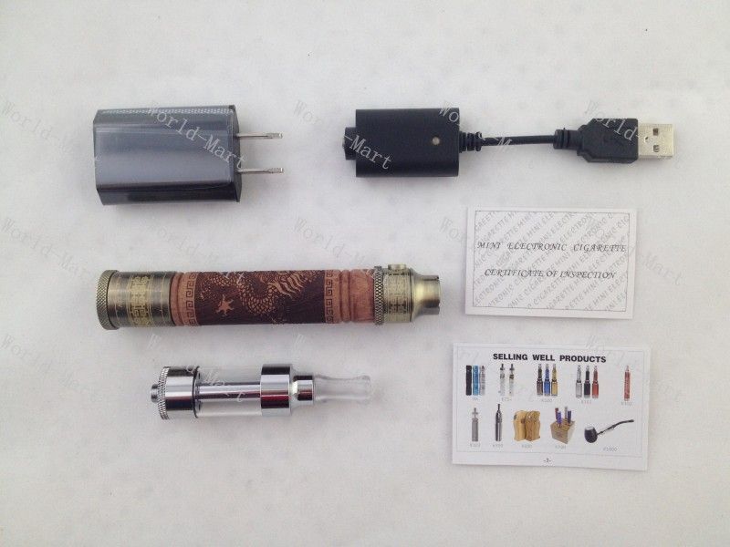 E Cigarette Kit 900Mah Wood Tube Variable Voltage Mechanical Mod E Cigarette Kit 900Mah Wood Tube Variable Voltage Mechanical Mod