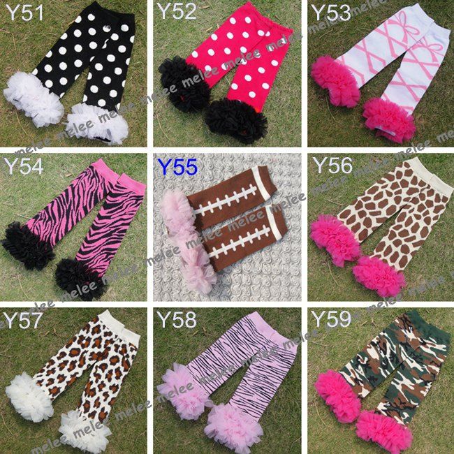 Ny baby chevron ruffle ben varmare baby skalle uggla tutu ben värmare spädbarn färgglada leopard ben varmare barnstrumpor benstrumpbyxor m7149986