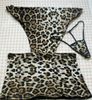 Gratis frakt Sexig Kvinnors Leopard Print Underkläder Underkläder Panther Print Sleep Wear Mini Dress DS Cosplay Sex Underkläder Erotiska Underkläder