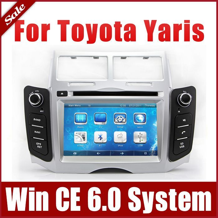 2 Din Auto Radio Head Unit Car DVD Player For Toyota Yaris