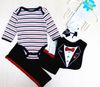 4 pcs set Baby Rompers Pant bibs socks Set infant long Sleeve Bodysuits Baby Girl Clothes 12setslot34807833479