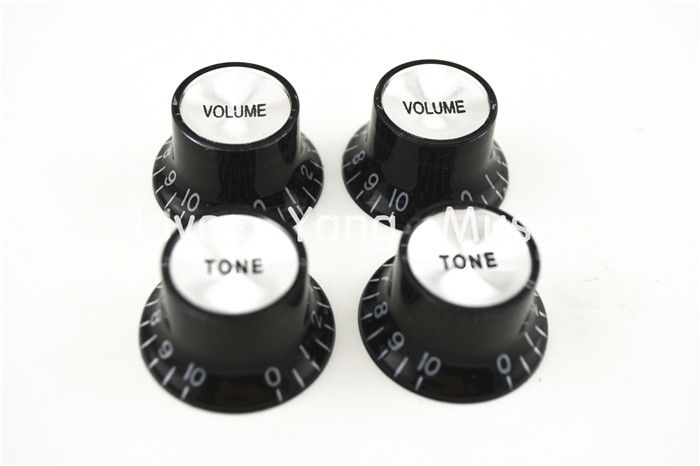 of Black Silver Reflector Electric Guitar Knobs For Gibson SG Style Electric Guitar Wholes4308050