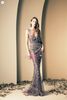 Ziad Nakad Glamorous Sheer Abiti da sera Abiti da sera Pizzo Applique Mermaid Bateau Neck Senza senza maniche Stunning Formal Long Prom Abiti BO2112 Personalizzato