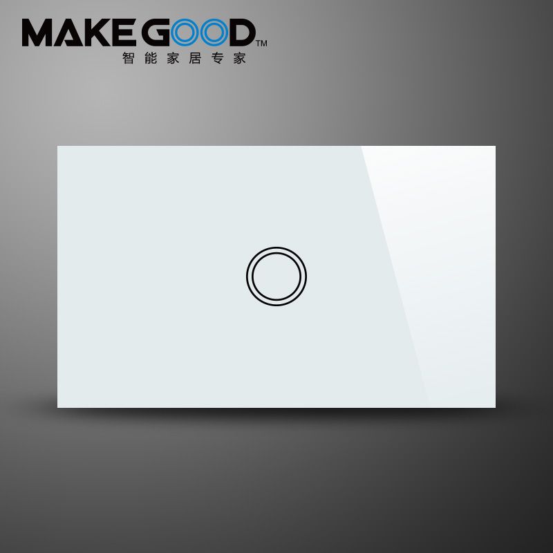 Australia/US Standard Wall Touch Screen Light Switch 1 Gang 1 Way With