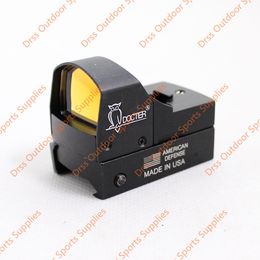 Drss Docter 1x22 Brightness Sensitive Control Red Dot Sight With Switch For Airsoft Outdoor Activities AR Black(DS5042)