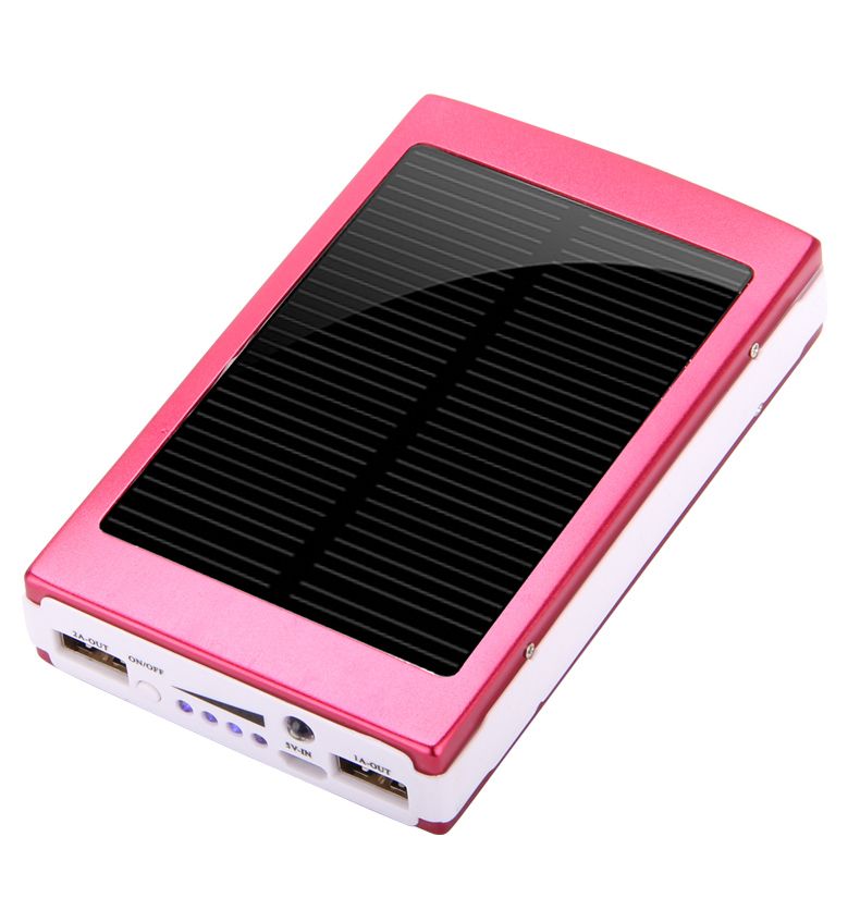 Groothandel Solar Charger 15000mAh Super Power Bank Draagbare vierkante Powerbank Externe noodback-upbatterij oplader voor mobiele telefoons