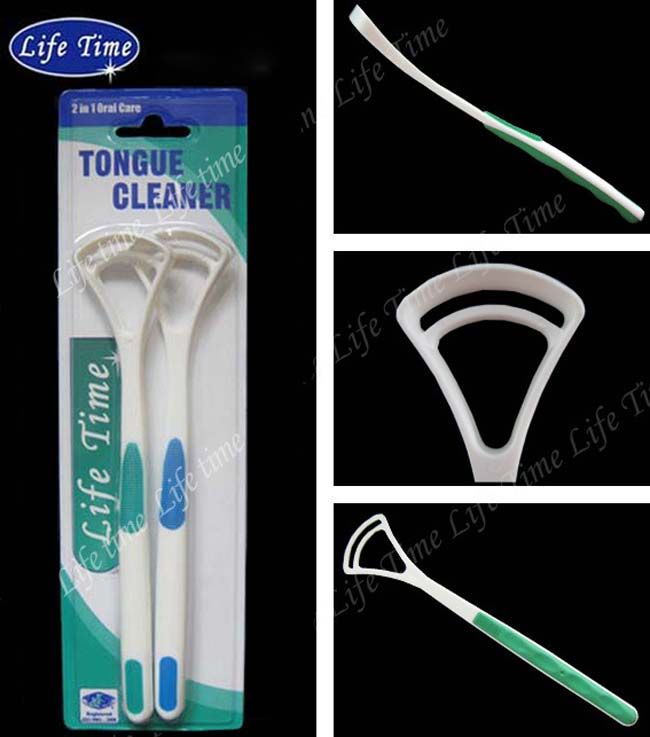 NEW Oral Dental Care Tongue Cleaner Brush Scraper Kit Soft Clean Away Bad Breath1963694