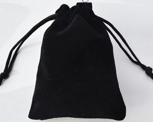 

20pcs more size Black velvet flannelet jewelry gift Pouch Bags Drawstring fine