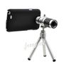 Främjande 12x optisk zoomkameraobjektiv med mini-stativmetalltelefontel Teleskop för Apple iPhone 5 / 5S Samsung Galaxy S4 i9500