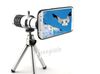 Promozione Obiettivo della fotocamera con zoom ottico 12X con telescopio in metallo MiniTripod per Apple iPhone 55S Samsung Galaxy S4 i95007434826