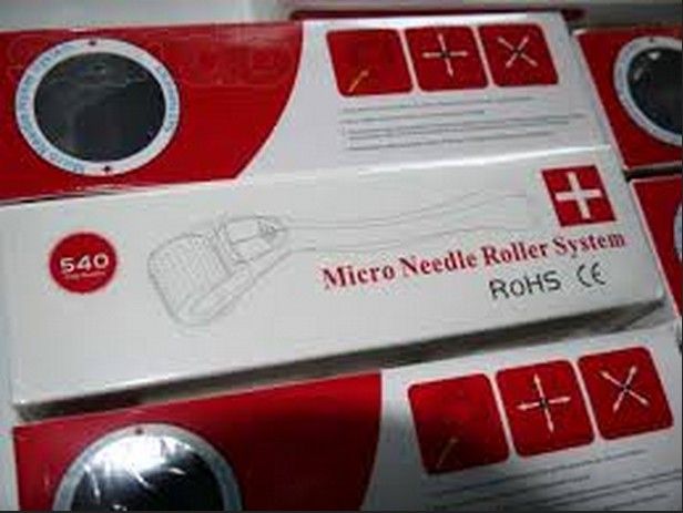 540 roestvrijstalen dermaroller, MRS 540 dermaroller microneedle roller voor het verwijderen van acne. beste verkooproller voor huidschoonheid, 20st