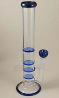 PYT- 003 glass water pipe with 3 honeycomb disk and whirl dis...