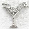 Broche de vente en gros Broche strass martini goupille de verre broches de mariage cadeau de bijouterie C101269