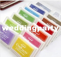 Free Shipping 800pcs New Nice color big craft Ink pad/ Stamp inkpad set for DIY funny work