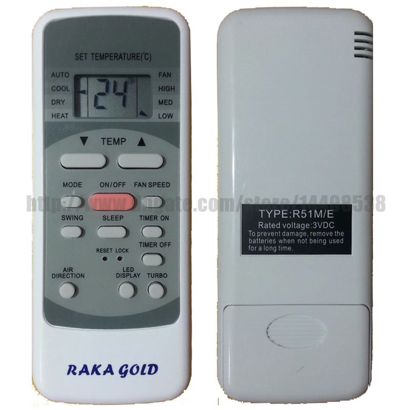 2019 RAKA GOLD Air Conditioner RAKA GOLD Remote Control Compatible With