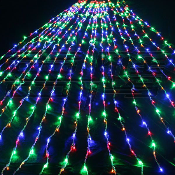Led Waterfall String Curtain Light 6m * 3m 640 Leds Water Flow