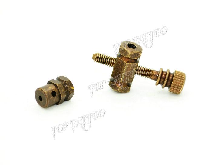 Custom Tattoo Machine Brass Binding Post Set M4 Brass Contact Spring