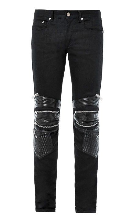 Slp Biker Jeans Denim Jeans Zipper JeansBlack,Size:S,M,L From China ...