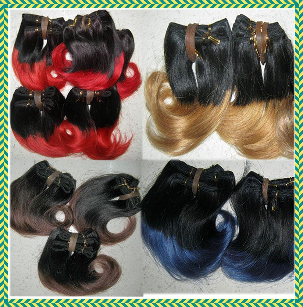 Cheap Brazilian Ombre Blonde Body Wavy Wine Red Human Hair