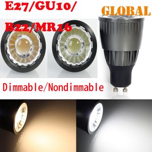 5 sztuk Real High Power W COB LED Żarówka Reflektor Lumen GU10 E27 B22 Fajne Białe Ciepłe Ściemniane Niedimmable Lampa Oświetlenie wewnętrzne
