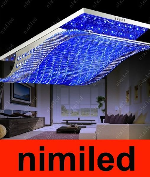 

nimi252 L65 / 81 / 108 см европейский хрустальный свет люстры потолочный светильник прямоугольные Гостиная Спальня светильники подвесные Droplight