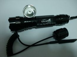 Оптовая продажа-черный корпус Ultrafire 850nm 3 Вт CREE инфракрасный LED ИК инфракрасная лампа 501b фонарик и пульт дистанционного реле давления бесплатная доставка