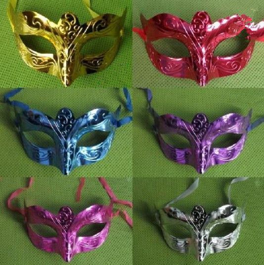 Neue Ankunft Fashion Maske Party Maskerade Bunte plattierte Handmake -Maske Venetian Masquerade Ballmaske KD1