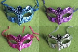 Yeni Var Moda Maskesi Partisi Masquerade Renkli Kaplamalı El Yapım Maskesi Venedik Masquerade Top Maskesi KD1