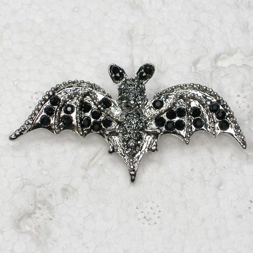 2019 Wholesale Crystal Rhinestone Bats Pin Brooch Fashion Costume