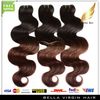 Brazylijski Ciało Wave Ludzkie Włosy Wątek 2 Tone Ombre Weaves Queen Hair Products 14 ~ 30 cali T Kolor 3 sztuk / partia DHL Darmowa Wysyłka Bella Hair
