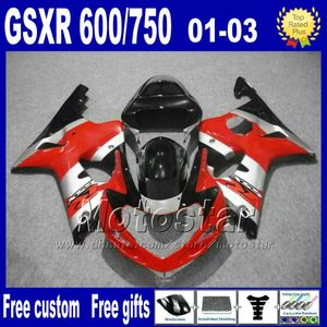 Suzuki GSX-R 600/750 K1 2001-2003 GSXR 600 750 01 02 03ロードレーシングフェアリングセットUY37のABSプラスチックフェアリングキット