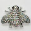 Grossist kristall rhinestone cicada pin brosch mode broscher smycken gåva c875