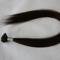 Wholesale s Italian keratin remy indian human hair flat tip hair extensions B natural black g piece g s