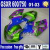 Suzuki K1 GSXR 600 750 2001 2002 2003 GSXR600 GSXR750 01-03 GSX R 600 750 ABS Kaplama Kitleri SF49