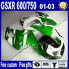 Suzuki K1 GSXR 600 750 2001 2002 2003 GSXR600 GSXR750 01-03 GSX R 600 750 ABS Kaplama Kitleri SF49