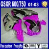 Suzuki K1 GSXR 600 750 2001 2002 2003 GSXR600 GSXR750 01-03 GSX R 600 750 ABS Kaplama Kitleri SF49