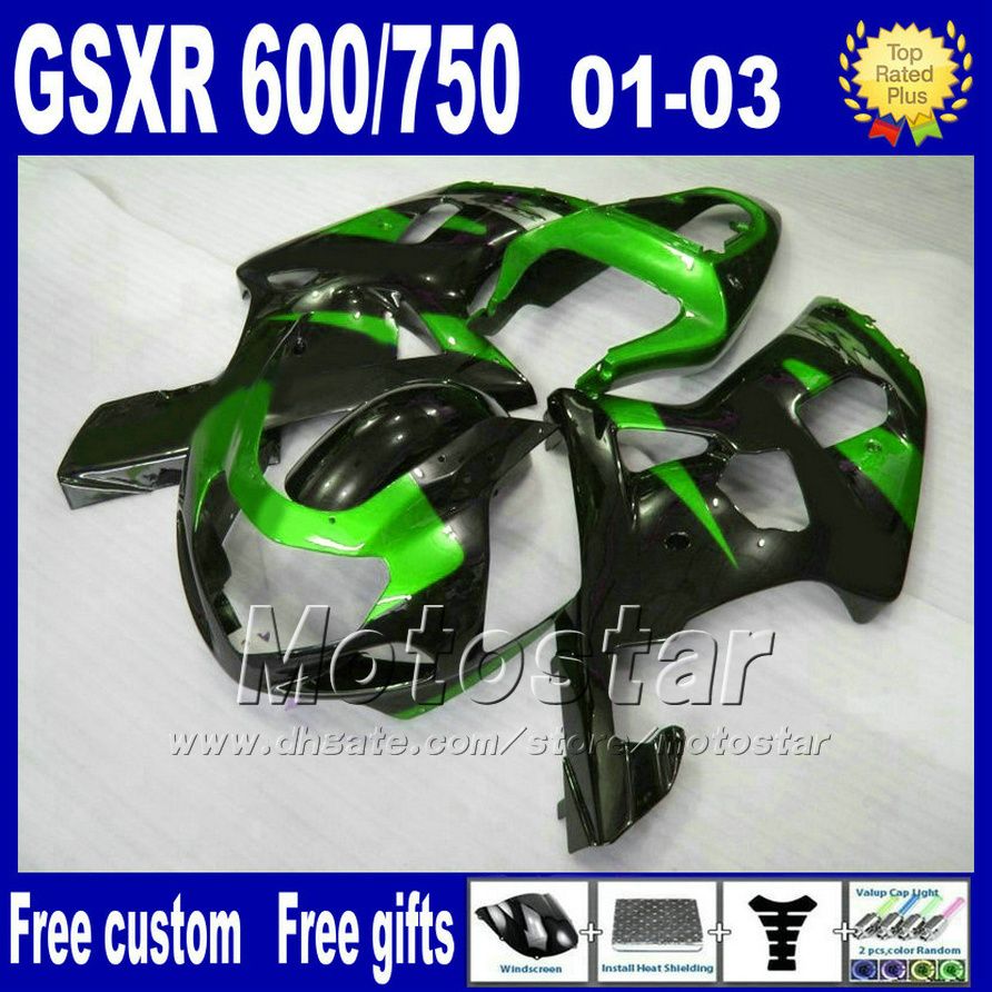 Fairings للدراجات النارية لـ Suzuki K1 GSXR 600 750 2001 2002 2003 GSXR600 GSXR750 01-03 GSX R 600 750 ABS Fairing Kits SF49