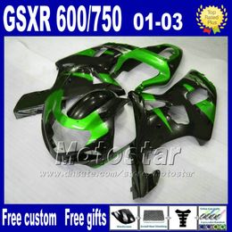 Motorcycle fairings for SUZUKI K1 GSXR 600 750 2001 2002 2003 GSXR600 GSXR750 01-03 GSX R 600 750 ABS Fairing kitS SF49