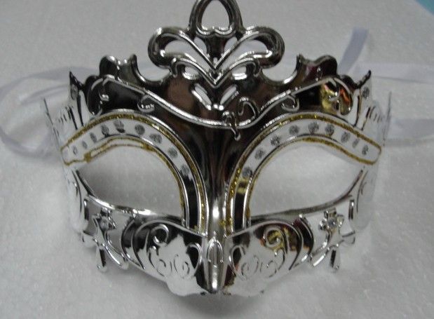 Blandade färger Guldpulvermålad kejserlig kronmask Party Mask Welding Gold Fashion Masquerade Venetian Colorful lot7250852