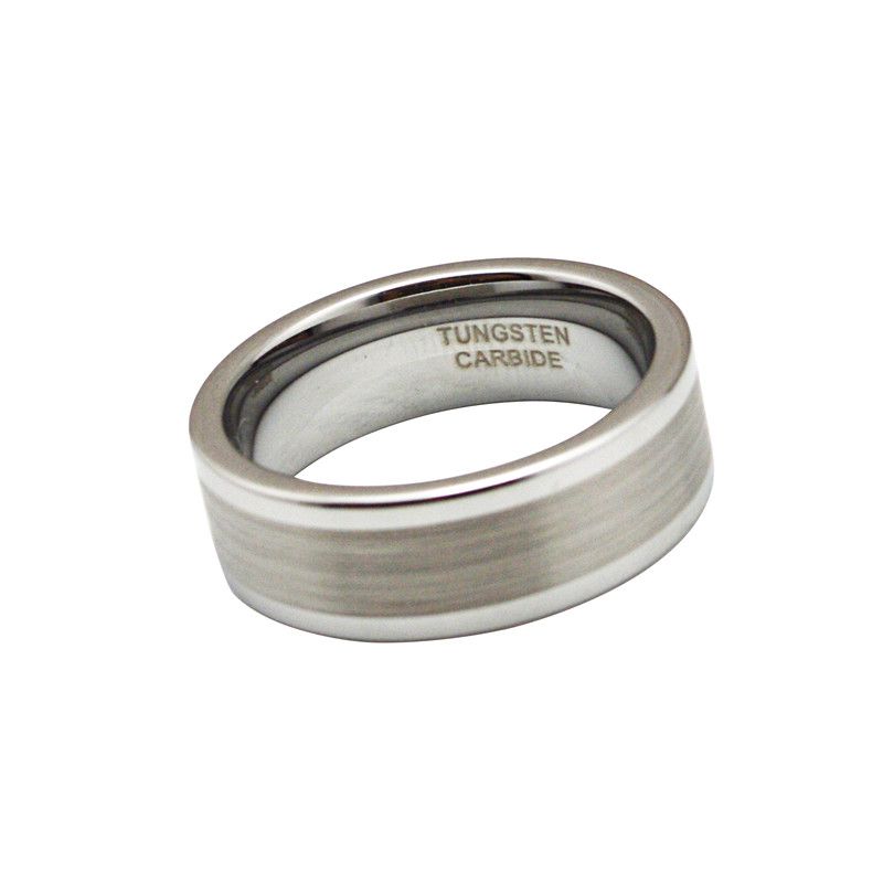 8MM Tungsten Carbide Rings,Anti Allergic Jewelry For Men/Women Ring