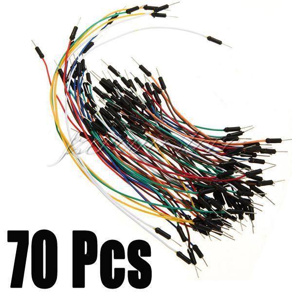 

Free Shipping 70pcs Solderless Breadboard Jumper Cables For Arduino Jump Code Wire Kit Set,dandys