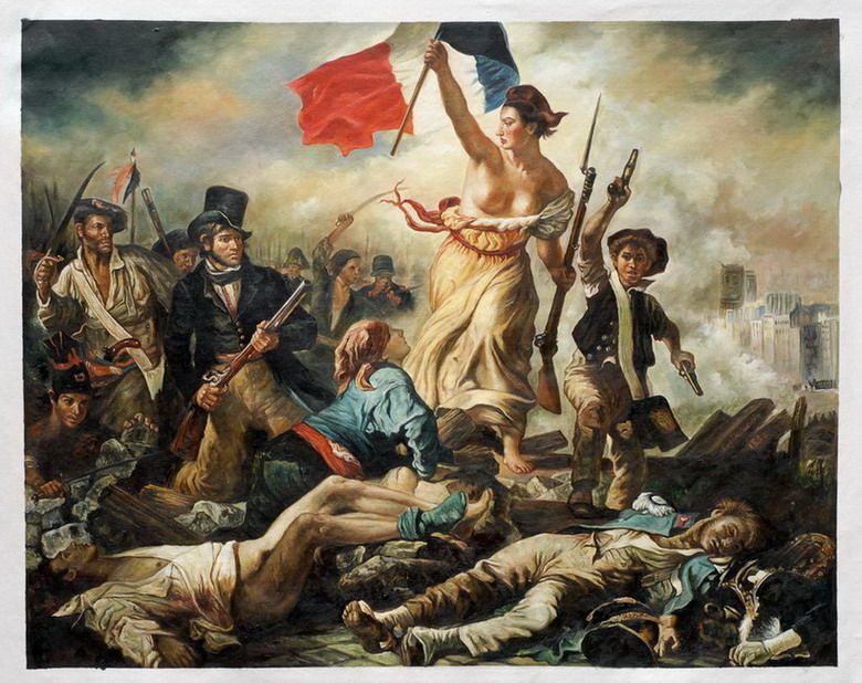 Liberty Leading the People by Eugene Delacroix, Large Wall Pictures for Living Room H0320 Decor Liberty Leading the People by Eugene Delacroix, Large Wall Pictures for Living Room H0320 Decor