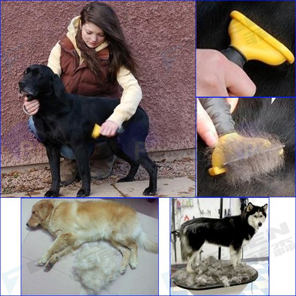 2019 4 Inches Large Dog Hair Fasaito Deshedding Tool For Dog Long