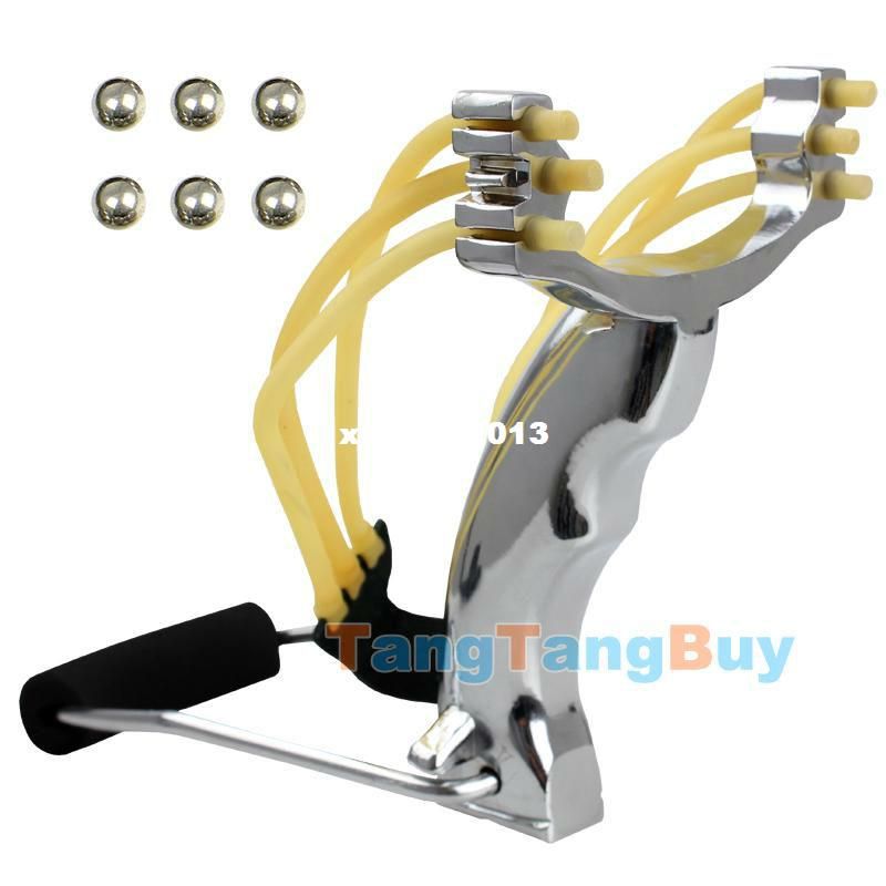 

Powerful Thunderstorm Stainless Steel Slingshot Catapult Hunter Wrist Support Sling Shot Outdoor Hunting Free Shipping