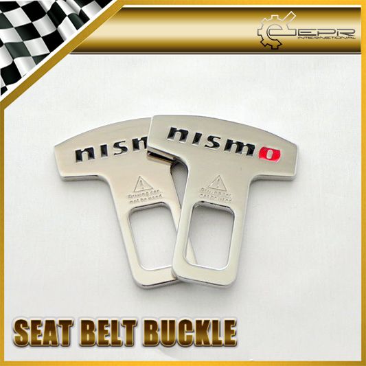 2019 NISMO Safety Seat Belt Buckle Insert Chrome Copper Electroplate