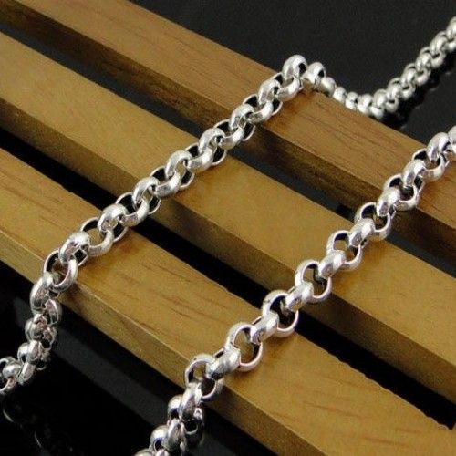 3.5mm/6mm 5 Meters in bulk Jewelry Round ROLO Chain Finding Chain Stainless Steel , DIY Necklace Bracelet