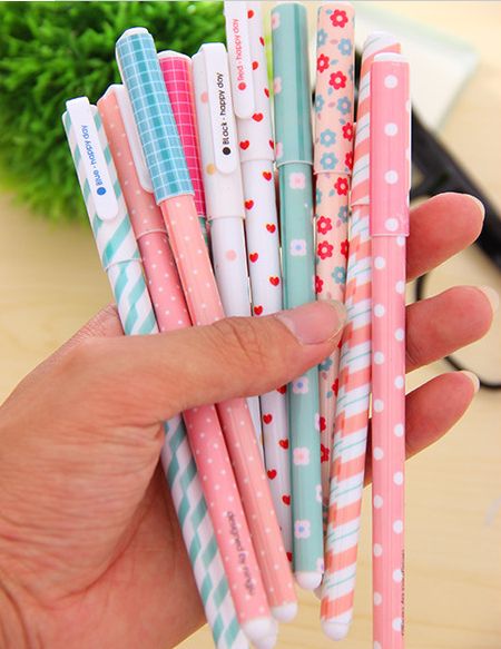 10 Teile/satz Farbe Gel Stift Kawaii Briefpapier Koreanische Blume Canetas Escolar Papelaria Geschenk Büro Material Schule Liefert G715